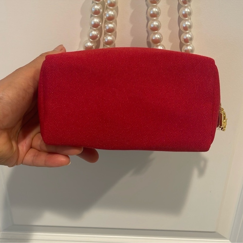 Christian Dior red canvas cosmetics bag to shoulder bag - Picture 9 of 16